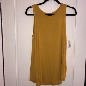 **2/$10 Long mustard color tank top